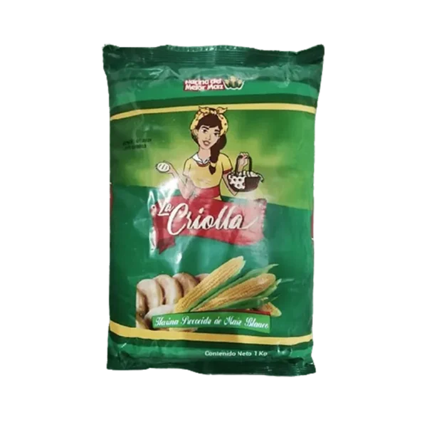 HARINA DE MAIZ BLANCA LA CRIOLLA 1KG
