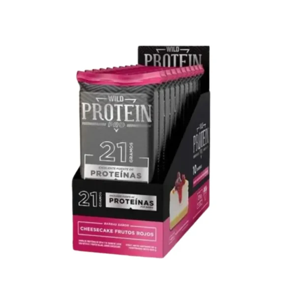 BARRA DE PROTEINA 21 GRAMOS WILD CHEESCAKE FRUTOS ROJOS 60G