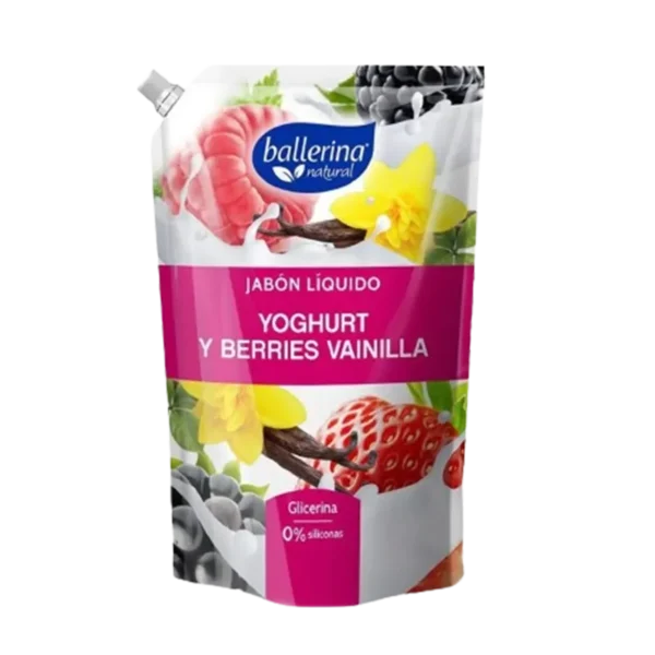 JABON LIQUIDO BALLERINA YOGHURT/BERRIES D/P 900ML