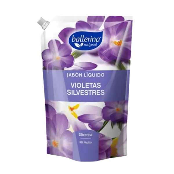 JABON LIQUIDO BALLERINA VIOLETAS SILVESTRES D/P 900ML