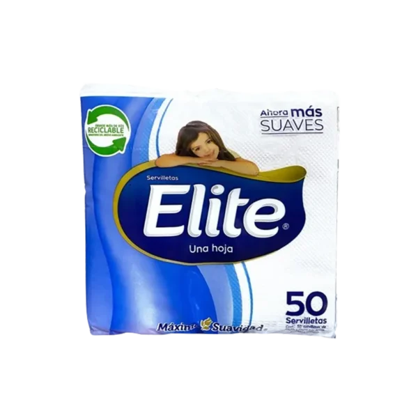 SERVILLETA ELITE UNA HOJA 50U