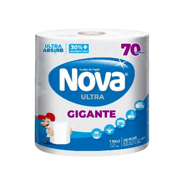 TOALLA DE PAPEL NOVA ULTRA GIGANTE 70MTS