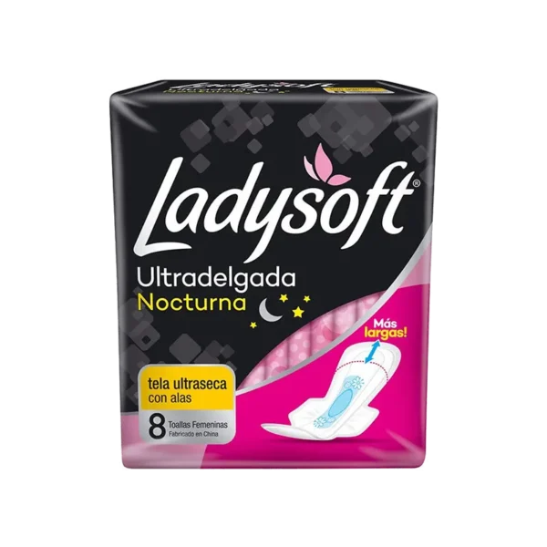 TOALLAS HIGIENICAS LADYSOFT NOCTURNA ULTRADELG 8U