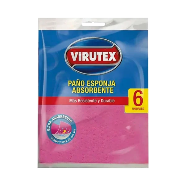 PAÑO ESPONJA ABSORBENTE VIRUTEX 6U