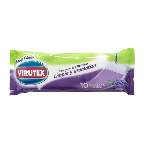 PAÑO DESINF LAVANDA VIRUTEX C/OJAL 10U