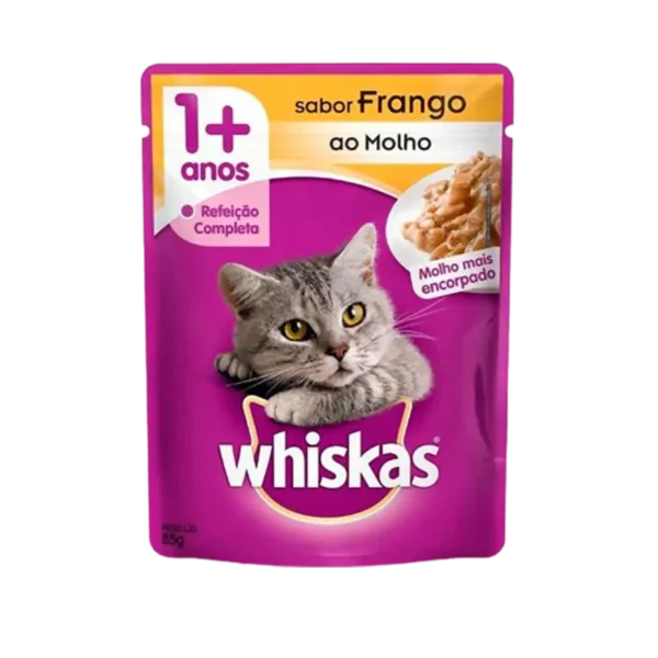 WHISKAS SACHE ADULTO FRANGO 85G
