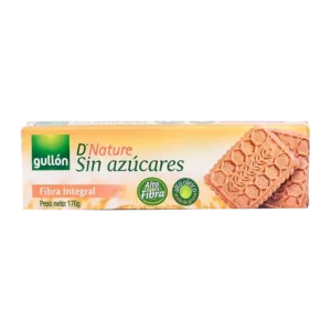 GALLETA GULLON FIBRA INTEGRAL SIN AZUCAR 170G