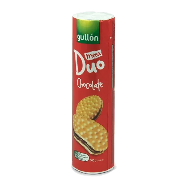 GALLETA GULLON SANDWICH MEGA DUO CHOCOLATE 500G