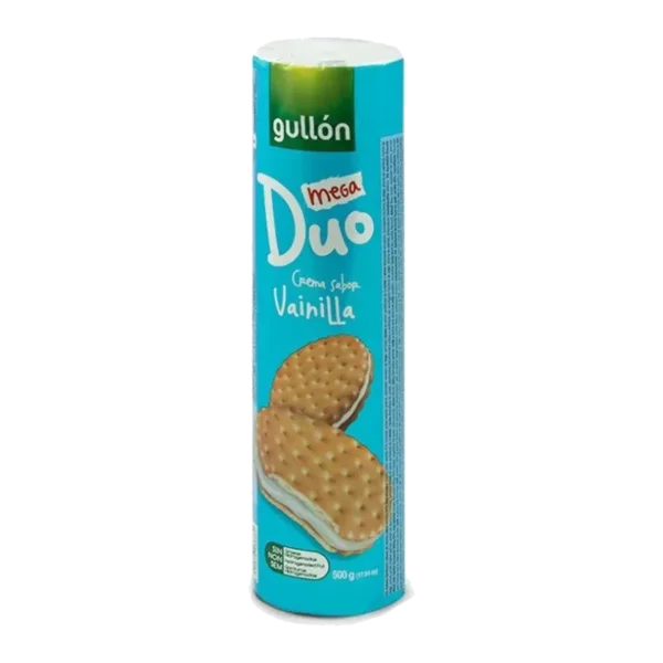 GALLETA GULLON SANDWICH MEGA DUO VAINILLA 500G