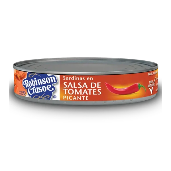 SARDINAS EN SALSA DE TOMATE PICANTES ROBINSON CRUSOE 425G