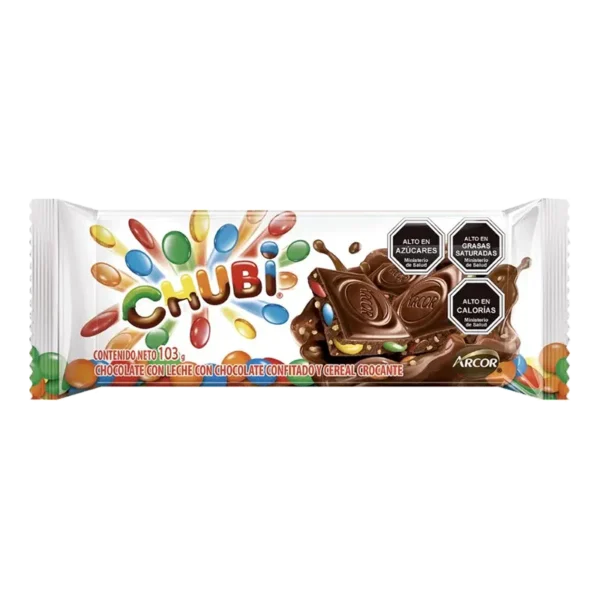 CHOCOLATE TABLETA CHUBI 103G