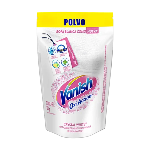 QUITAMANCHAS VANISH POLVO BLANCO REPUESTO DOYPACK 120G