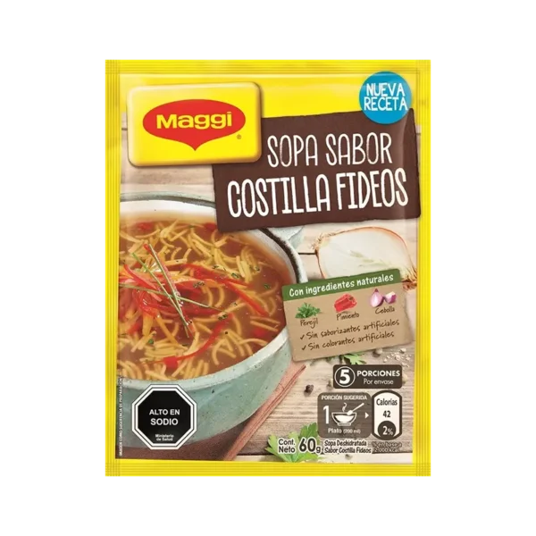 SOPA MAGGI COSTILLA CON FIDEOS 60G