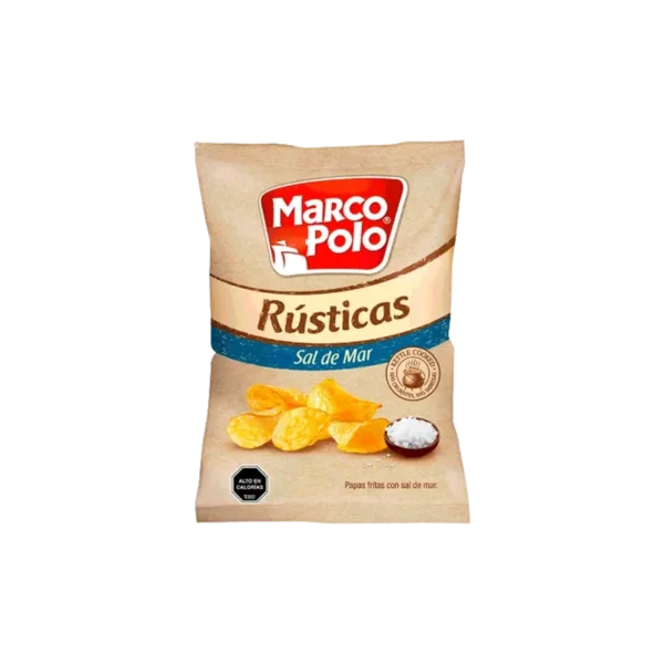 PAPAS FRITAS RUSTICAS SAL DE MAR MARCO POLO 38G