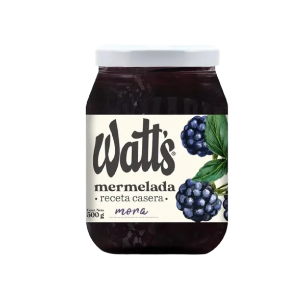 MERMELADA WATTS FRASCO MORA 500G