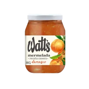 MERMELADA WATTS FRASCO DAMASCO 500G