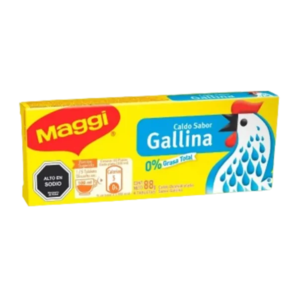 CALDO MAGGI GALLINA 8 TABLETAS 88G