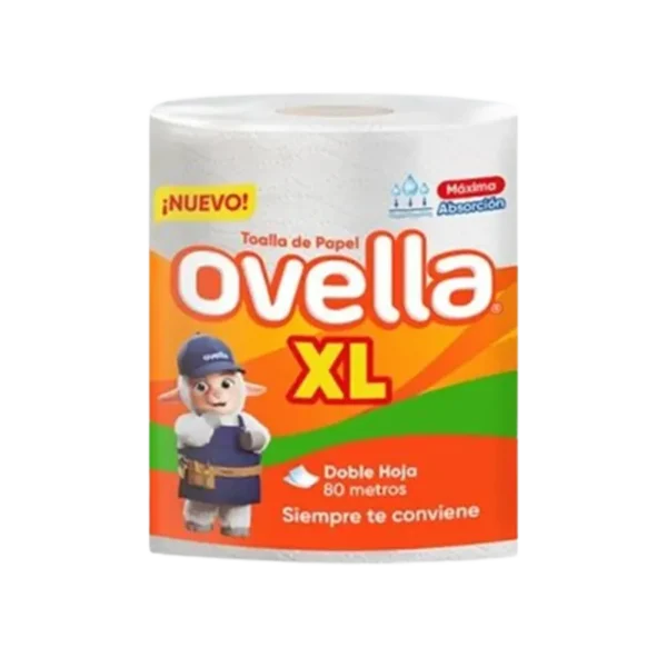 TOALLA DE PAPEL OVELLA XL D/H 80MTS