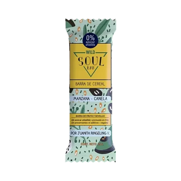 WILD SOUL BAR REGULAR MANZANA CANELA 35G