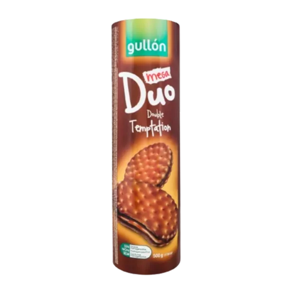 GALLETA GULLON SANDWICH MEGA DUO DOBLE CACAO 500G