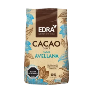 CACAO DULCE SABOR AVELLANA EDRA 200G