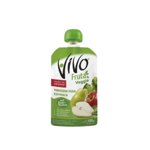 COMPOTA VIVO FRUTA & VEGGIES MANZ-PERA-ESPIN. 70G