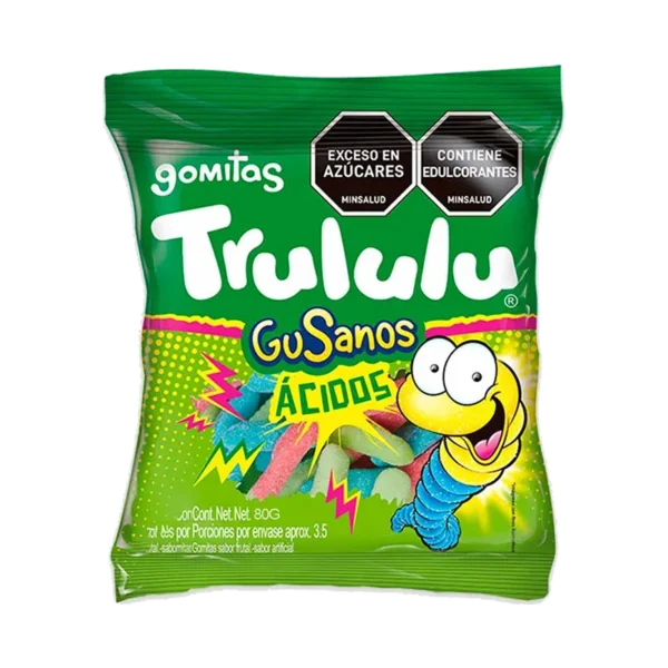 GOMITAS TRULULU GUSANO ACIDO 80G