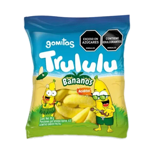 GOMITAS TRULULU PLATANOS 80G