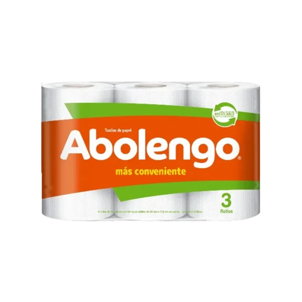 TOALLA DE PAPEL ABOLENGO MINI 3 ROLLO