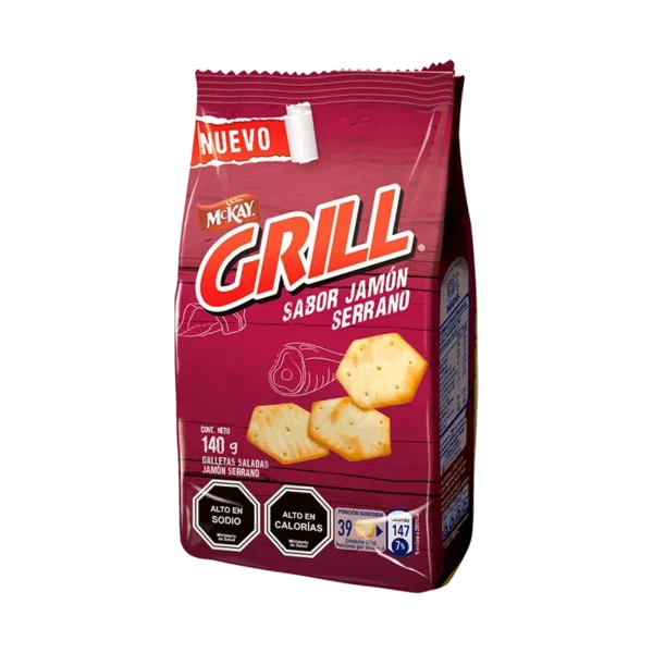 GALLETA MCKAY GRILL JAMON SERRANO 140G