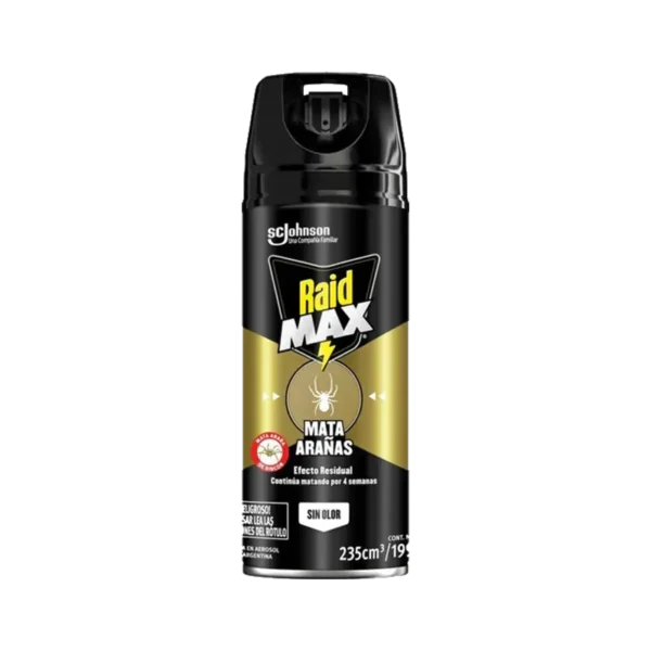 INSECTICIDA AEROSOL RAID MAX ARANAS 235CC