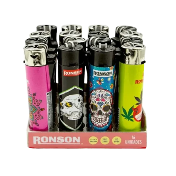 ENCENDEDOR RONSON ROUND DISPLAY 16U