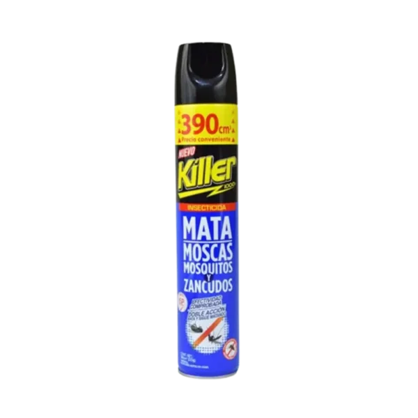 INSECTICIDA KILLER MOSCAS Y ZANCUDOS 390CC