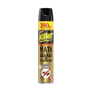 INSECTICIDA KILLER ARAÑAS Y CUCARACHAS 390CC