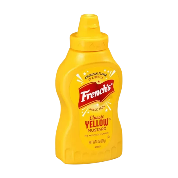 MOSTAZA FRENCHS SQUEEZE CLASSIC YELLOW 8 OZ 226G