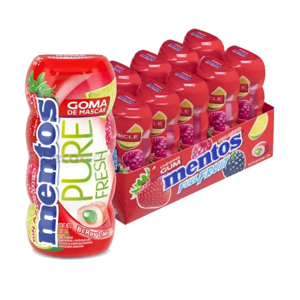 MENTOS PURE FRESH FRUTOS ROJOS-LIMA 15U 30G