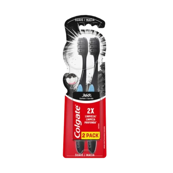 CEPILLO DENTAL COLGATE CARBON PACK X2