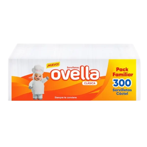 SERVILLETA OVELLA CLASICA COCTEL 300u