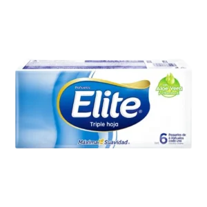 PAÑUELOS ELITE CON ALOE VERA 6 PAQUETES