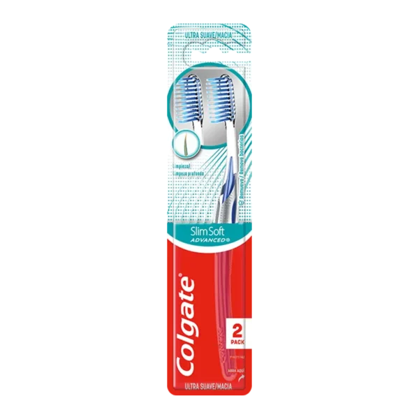 CEPILLO DENTAL COLGATE SLIM SOFT ADVANCE PACK X2