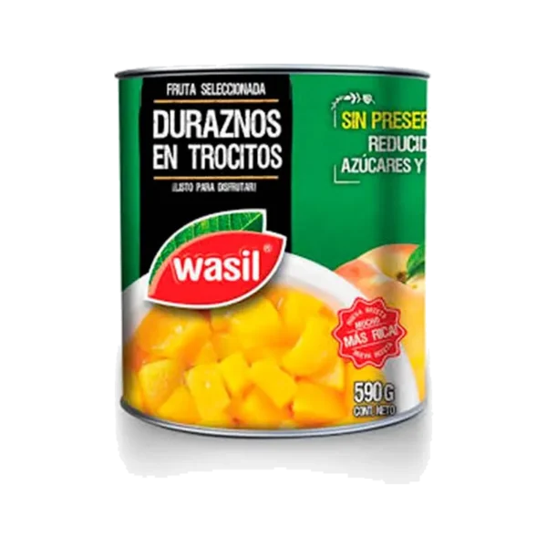 DURAZNOS EN TROCITOS WASIL 590G