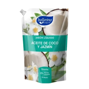 JABON LIQUIDO BALLERINA ACEITE DE COCO Y JAZMIN 750ML