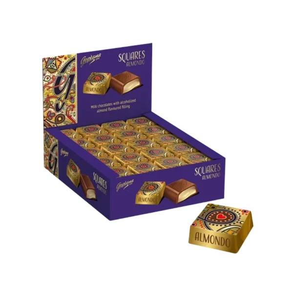 CUADRITO DE CHOCOLATE RELLENOS SABOR ALMENDRA