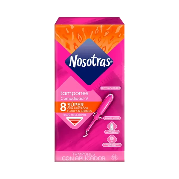 TAMPONES NOSOTRAS CON APLICADOR 8U