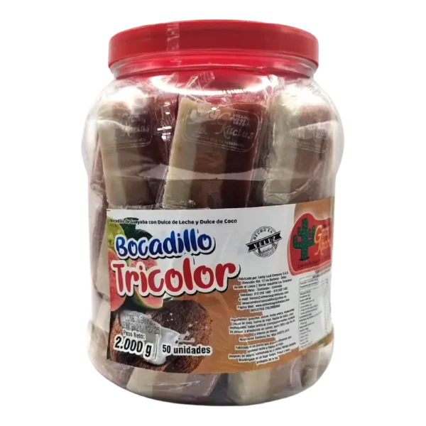 BOCADILLO TRICOLOR GRAN KACTUS TARRO DE 50U