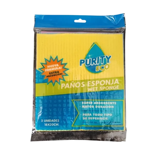 PAÑO ESPONJA X3 PURITY ECO