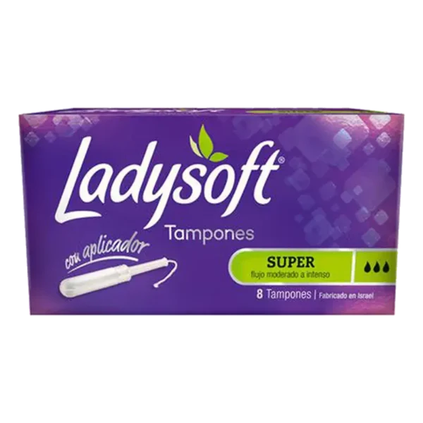 TAMPONES LADYSOFT CON APLICADOR SÚPER 8U