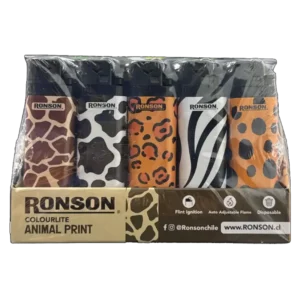 ENCENDEDOR RONSON ANIMAL PRINT 20U (PXDP)