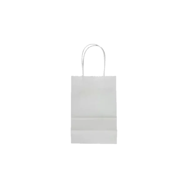 BOLSA REGALO KRAFT BLANCO 15X21X8 CM