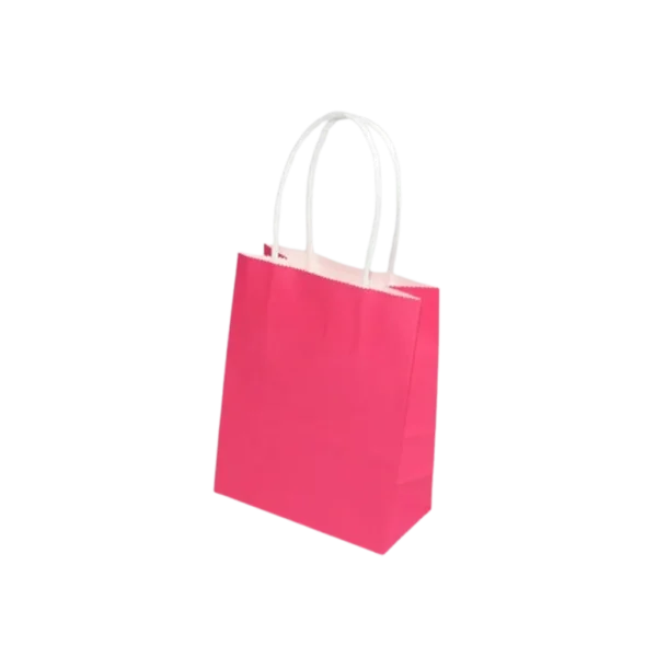 BOLSA REGALO KRAFT FUCSIA 21X27X11 CM